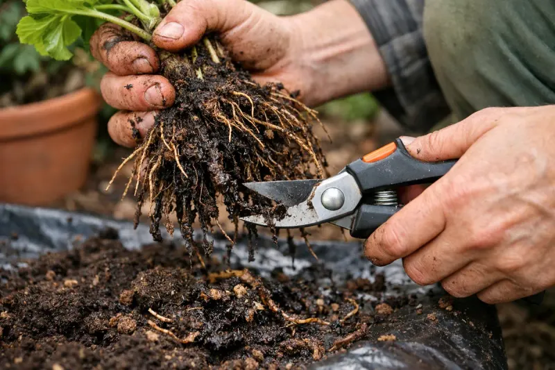 Inspect the roots when wet soil and decline occur together