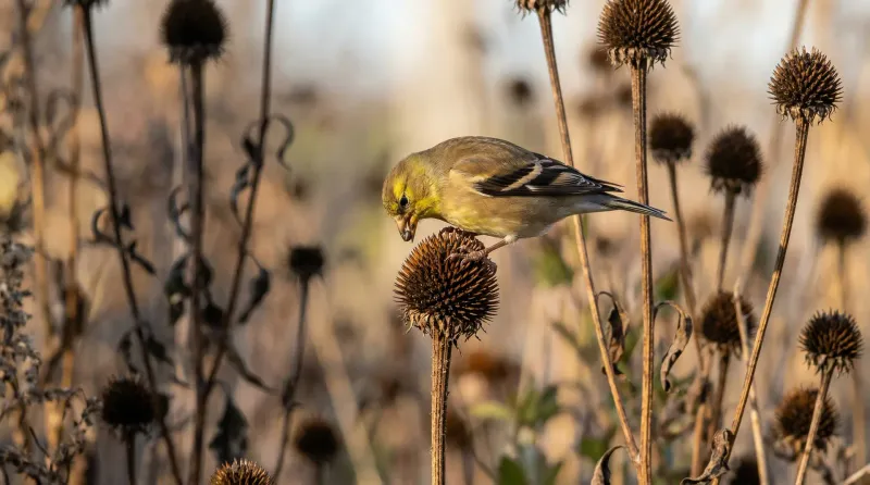 Leave some healthy stems for birds and insects