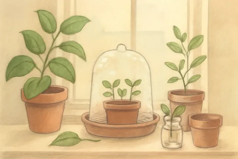 Maintain humidity without overheating the cuttings
