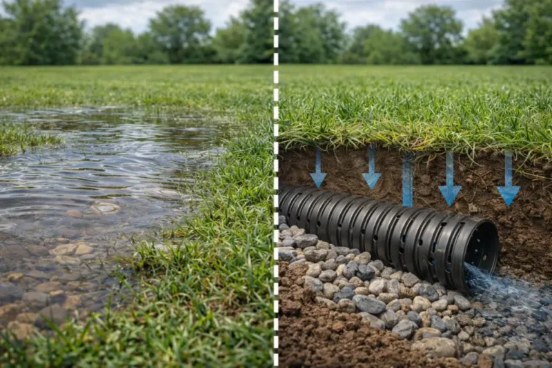 Match compaction, drainage, and grade problems to separate repairs Match compaction, drainage, and grade problems to separate repairs