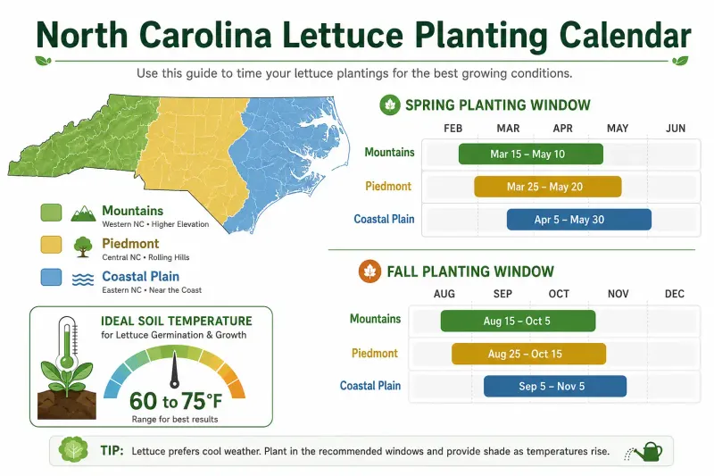 Match the planting window to your North Carolina region