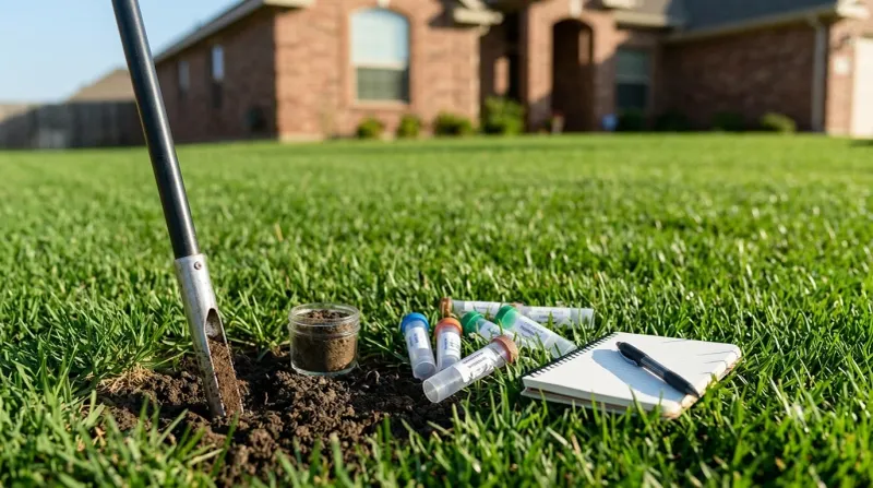 Moisten the root zone and measure sprinkler output