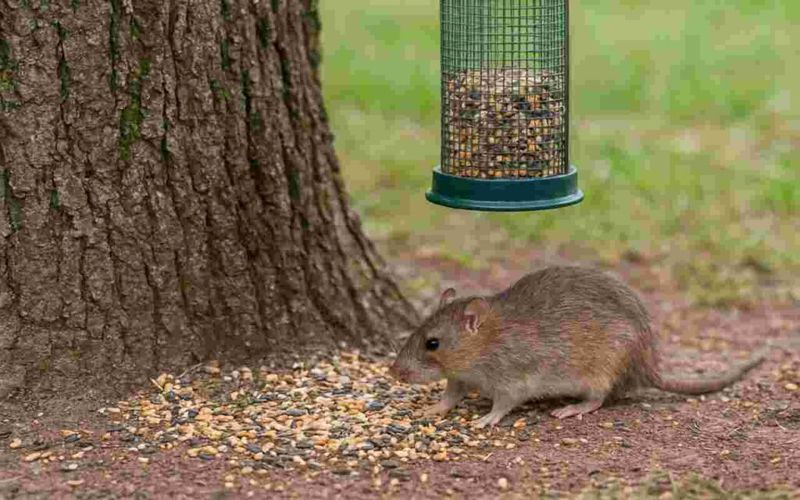 Overflowing Bird Feeders and Spilled Seed