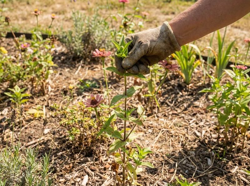 Pinch young plants when the cultivar will benefit Pinch young plants when the cultivar will benefit