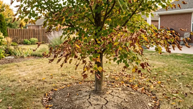 Protect stressed landscape trees without chasing brighter color