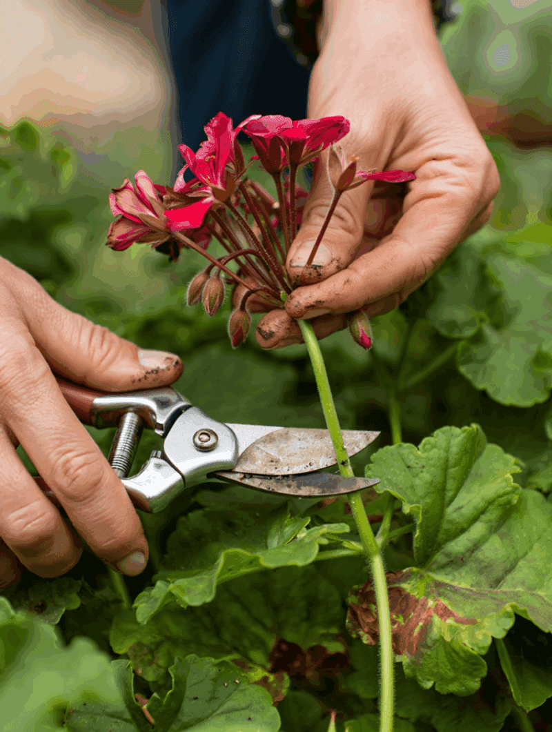 Prune tired stems and remove spent flower heads