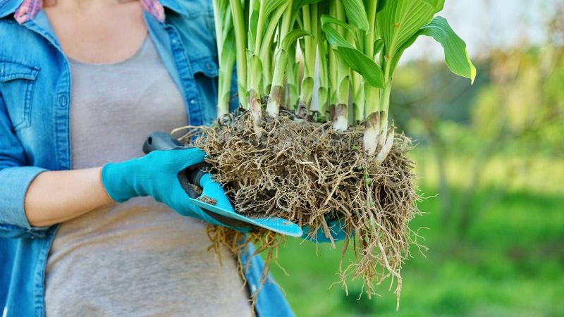 Recently divided or transplanted perennials need extra attention Recently divided or transplanted perennials need extra attention