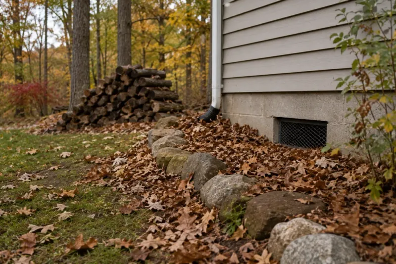 Reduce nearby cover without promising a snake-proof wall