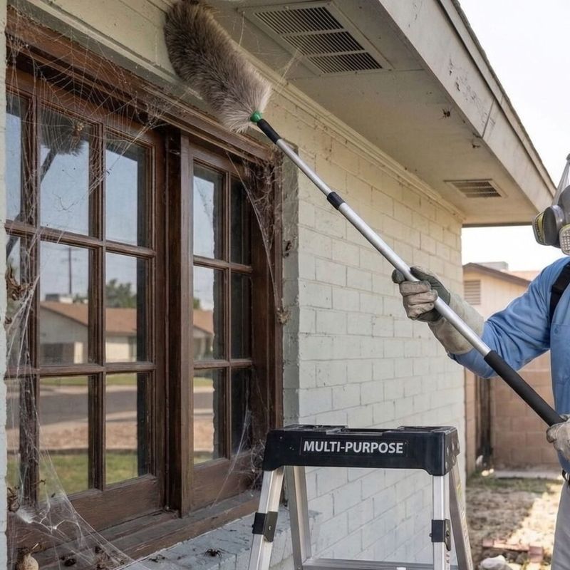Repeated cleanup can disrupt a web at one location