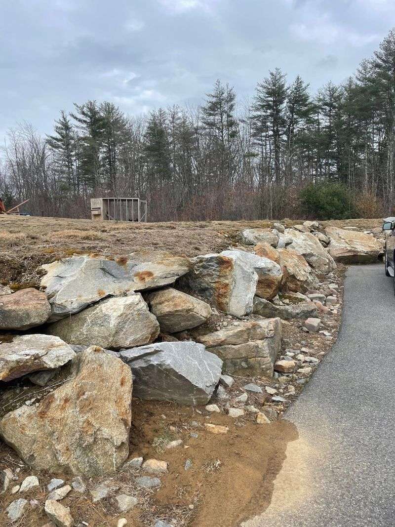 Rock Piles, Retaining Walls, And Loose Stone Borders