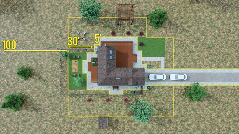Screen the planting site for roots, utilities, and wildfire exposure