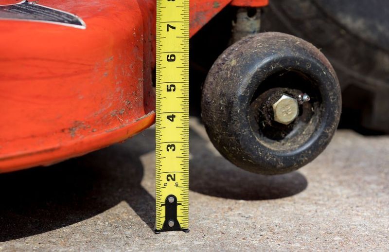 Set the mower toward the appropriate upper range