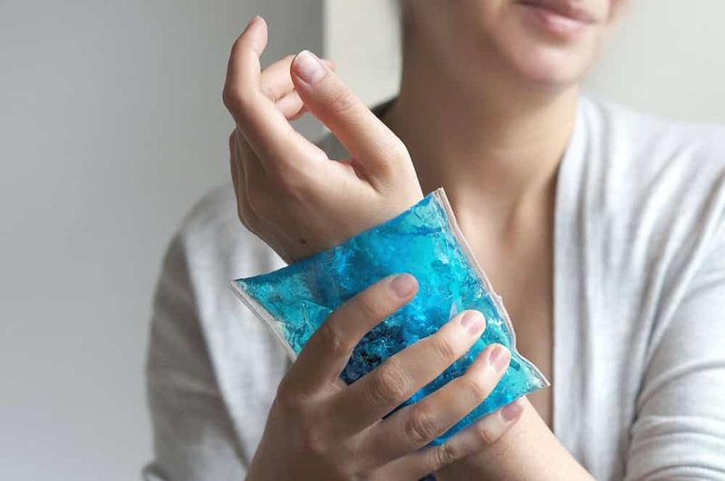 Tape, washing, and cold treatment are the first-aid basics