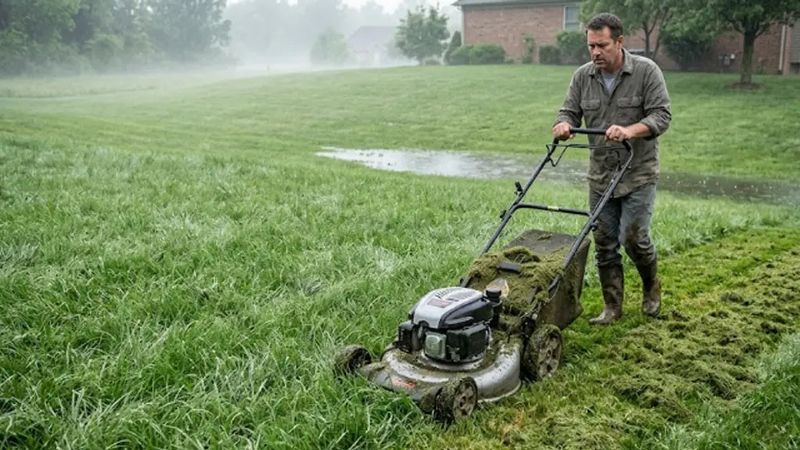 The real mistake is mowing through moisture The real mistake is mowing through moisture