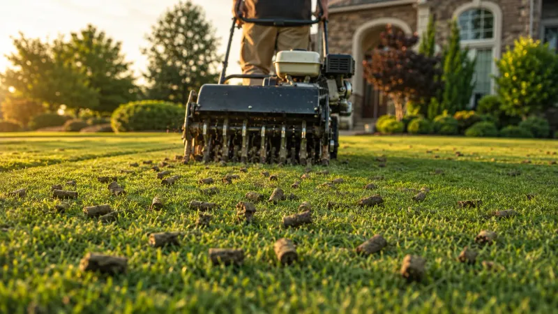 Time the work for active, unstressed turf Time the work for active, unstressed turf