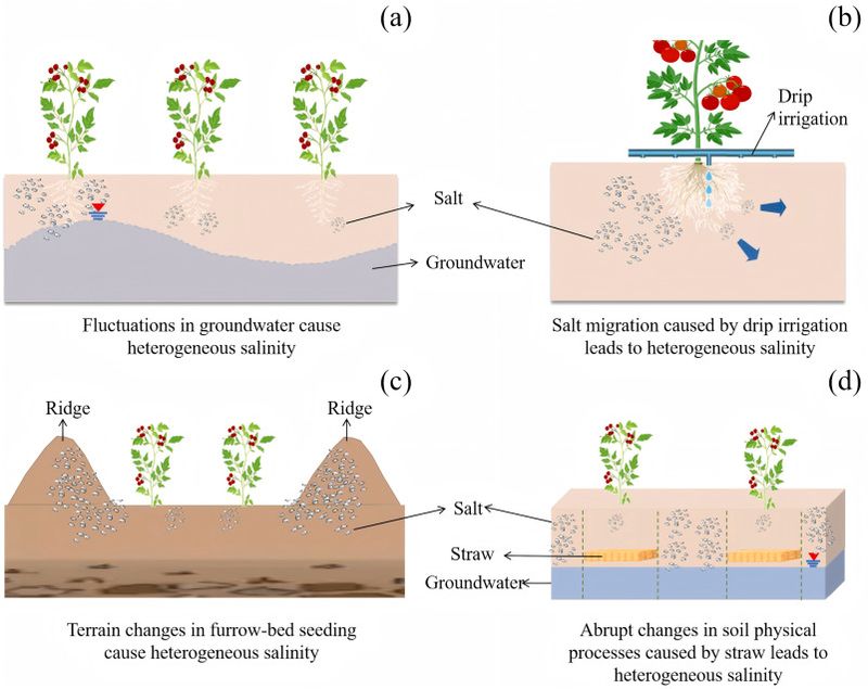 Tomato roots occupy a working zone, not one deep underground column