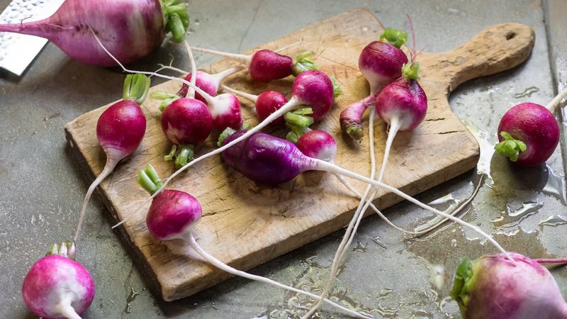 Use cracked radishes quickly and inspect every root