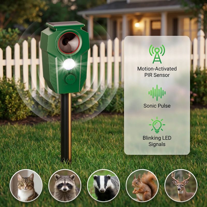 Use motion lights as a limited, targeted deterrent