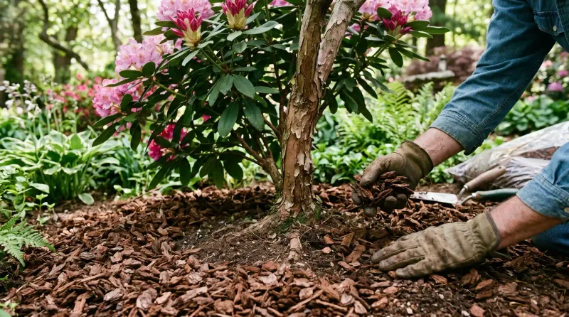 Use mulch to moderate moisture without trapping water