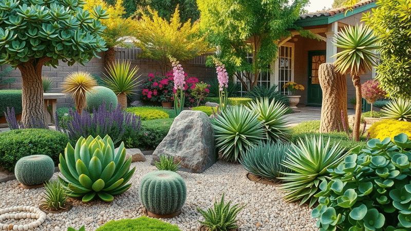 Use pebbles where the plant and the place agree