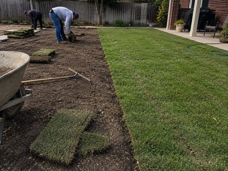 Warm-season patches usually need matching turf