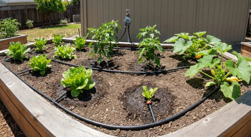 Water and mulch without trading drought stress for soggy roots