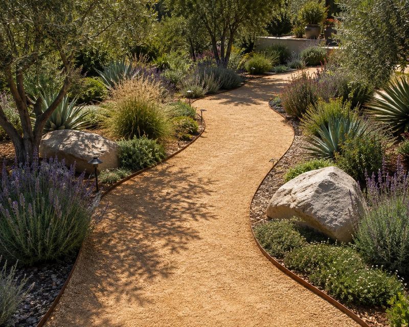 Wood Chip and Gravel Mulch Pathways
