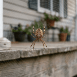 Leave this California orb-weaver alone and it clears the mosquitoes gathering by your porch lights