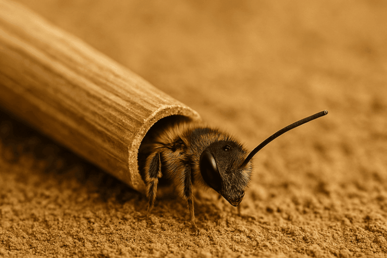 Keep old flower stalks in your California yard and native bees keep using them as spring nurseries