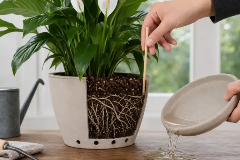 Your Peace Lily Leaves Turn Black Instead of the Usual Brown – Here’s What the Roots Are Telling You to Fix