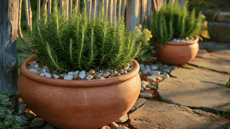 A Movable Porch Accent in a Pot
