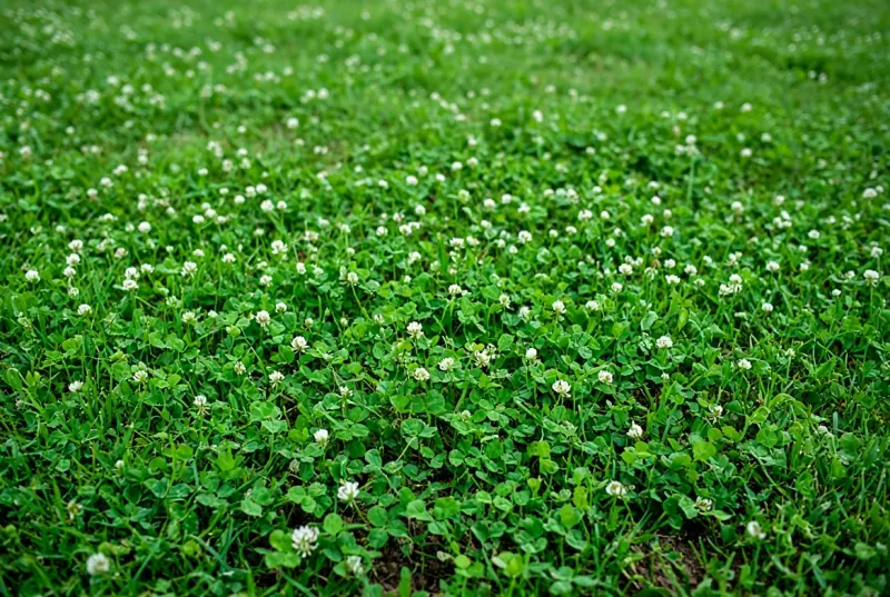 A broadleaf herbicide may not control clover or spare the grass