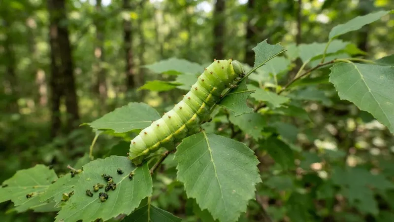A host tree feeds caterpillars, not adult moths A host tree feeds caterpillars, not adult moths
