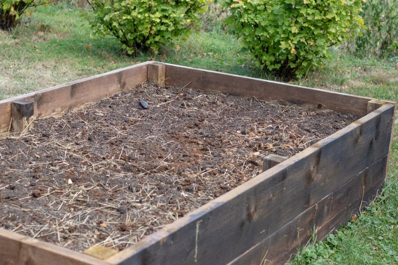 A lower soil line doesn't prove the bed is hungry