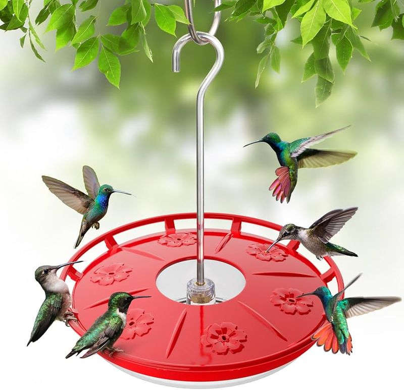 A saucer feeder may limit insects’ access to nectar