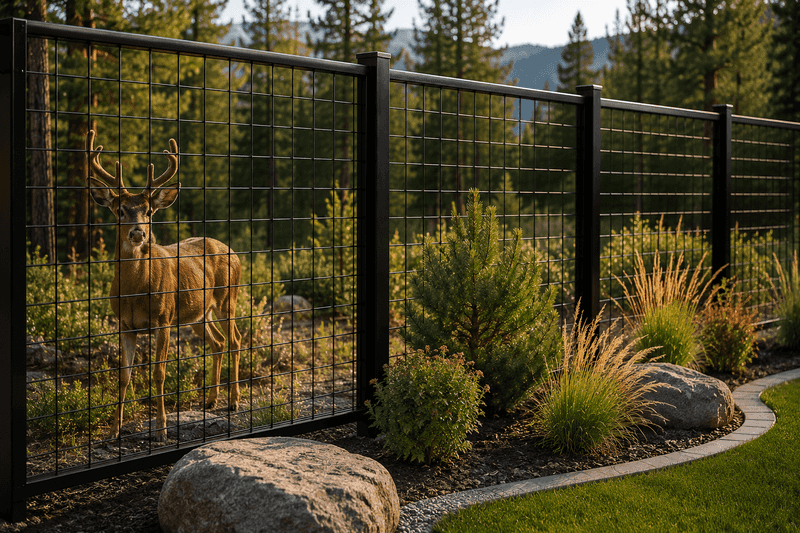 A tall, continuous fence offers stronger protection