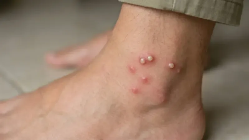 A white pustule can be part of the expected reaction
