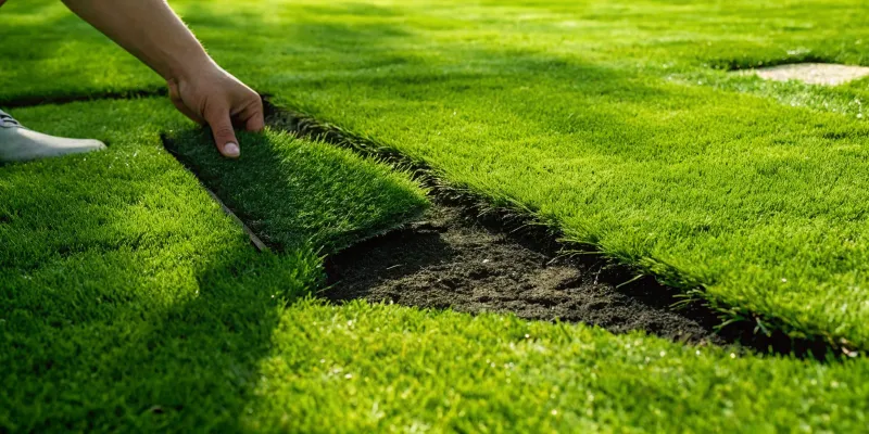 Check the lawn for evidence of grubs