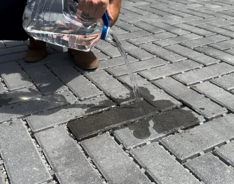 Check whether your pavers need to drain