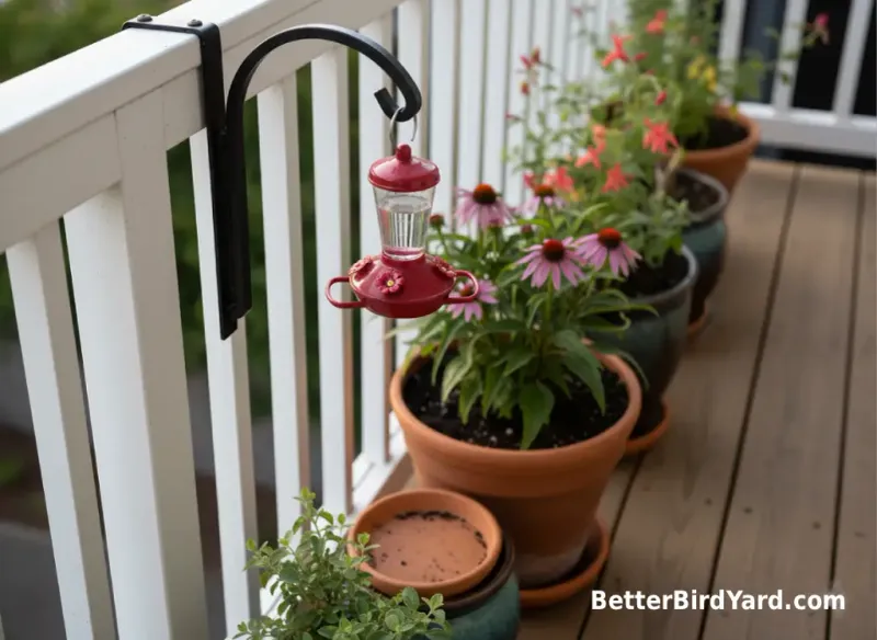 Choose shade and keep the feeder accessible