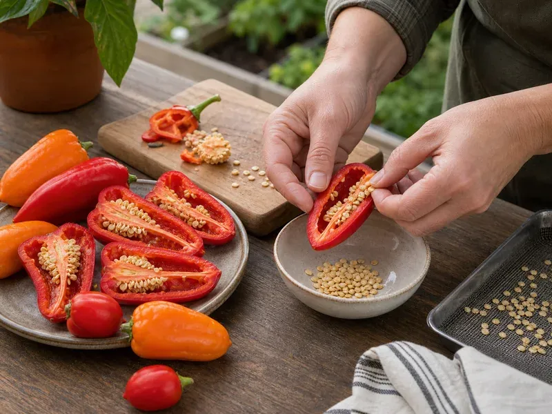 Clean pepper seeds without fermenting them