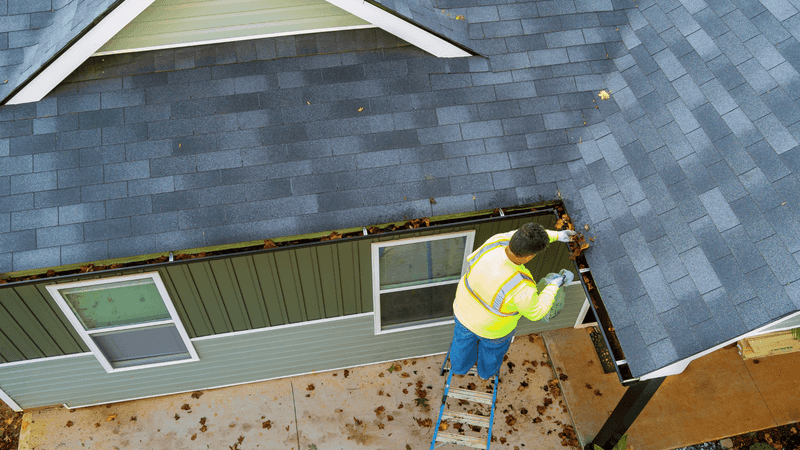 Clear leaves from home-adjacent fire-risk areas
