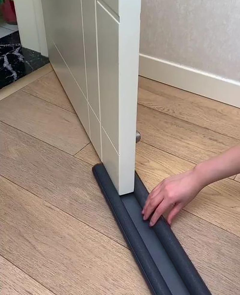 Close gaps around doors Close gaps around doors