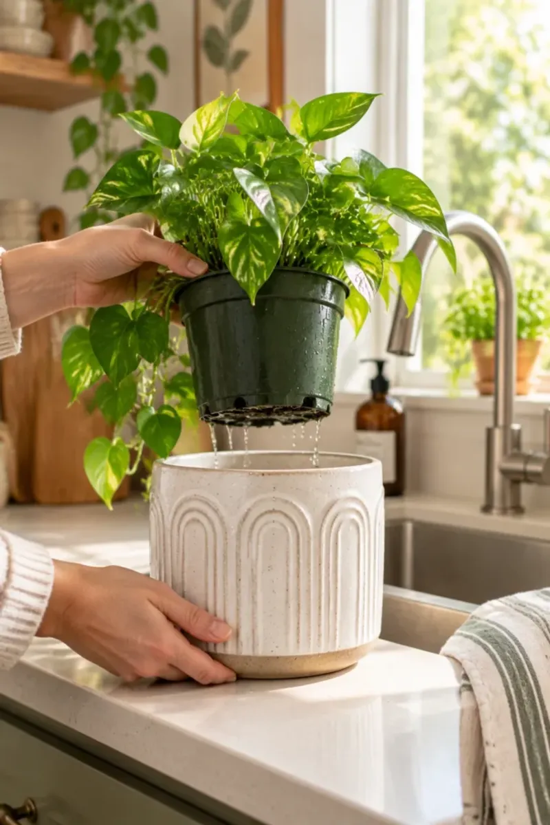 Does the pot let water escape?