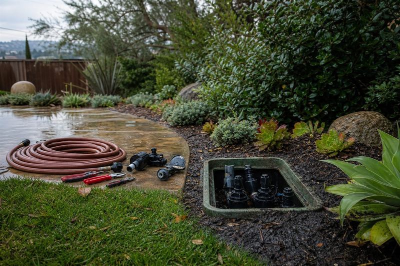 Drain and store portable sprinklers