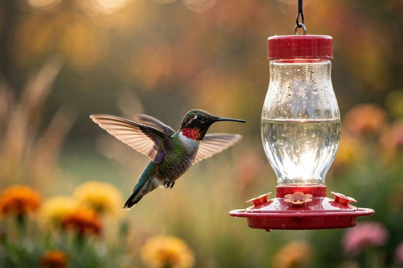 Feeders can supplement the garden without stopping migration