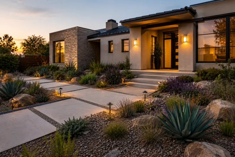 Fire-smart planting includes the space around your home Fire-smart planting includes the space around your home