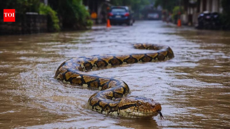 Flooding can make snakes easier to see Flooding can make snakes easier to see