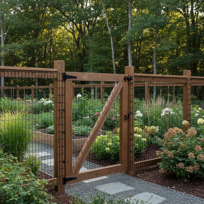 For a whole bed, fence for the site—not a magic height