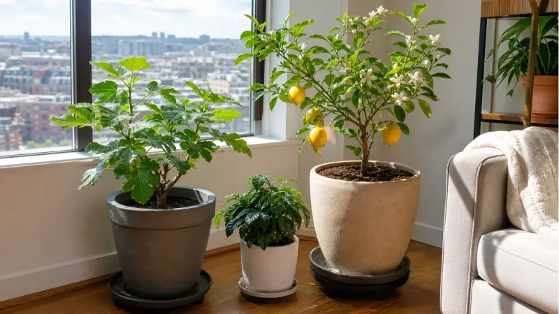 Give indoor citrus the brightest practical location